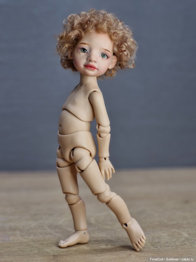 Авторская шарнирная кукла Пуговка (фото 8)