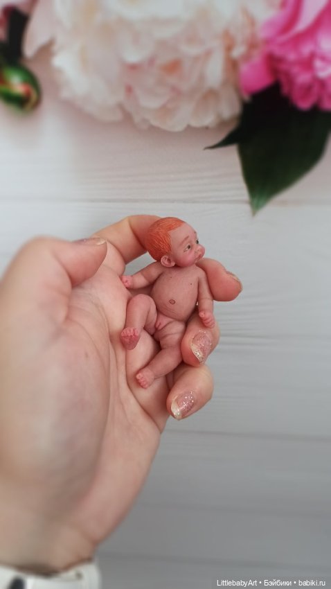 Рыжулька 8 см — Авторские куклы (фото 4)