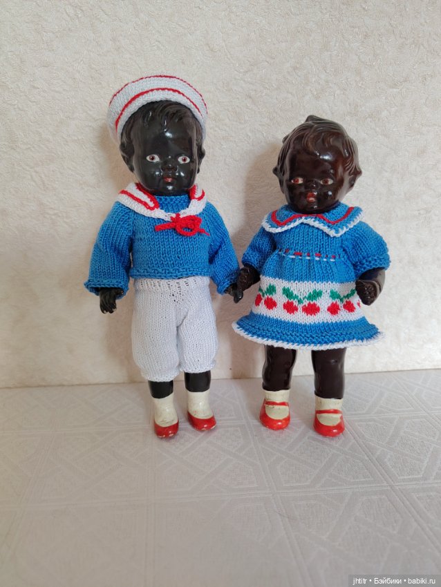 Темнокожие куколки ГДР из композита