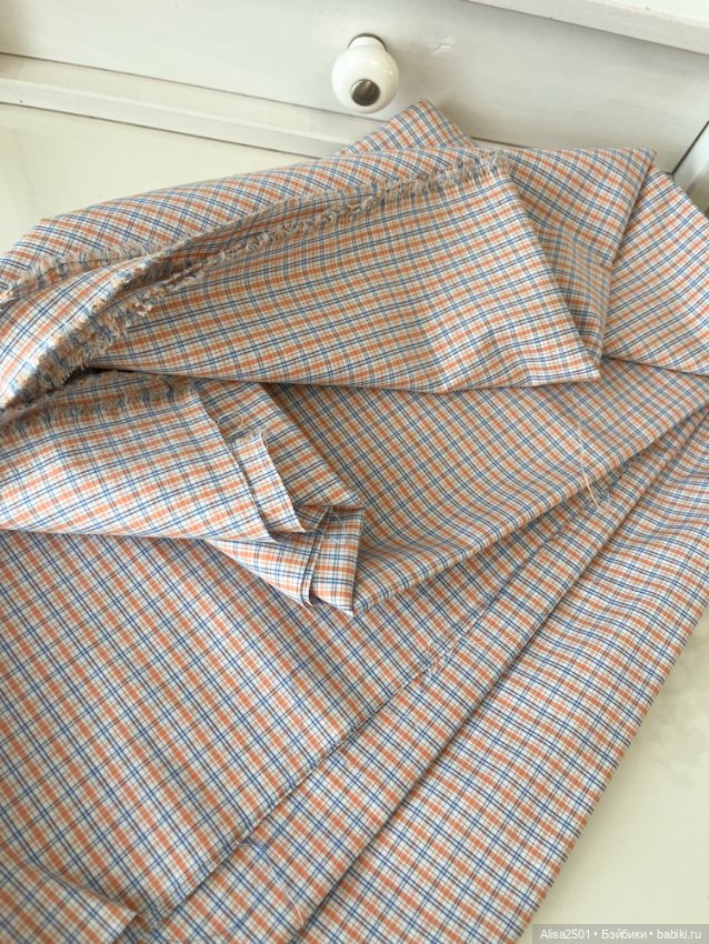 Мелкая клетка на рубашки — Ткани (фото 2)