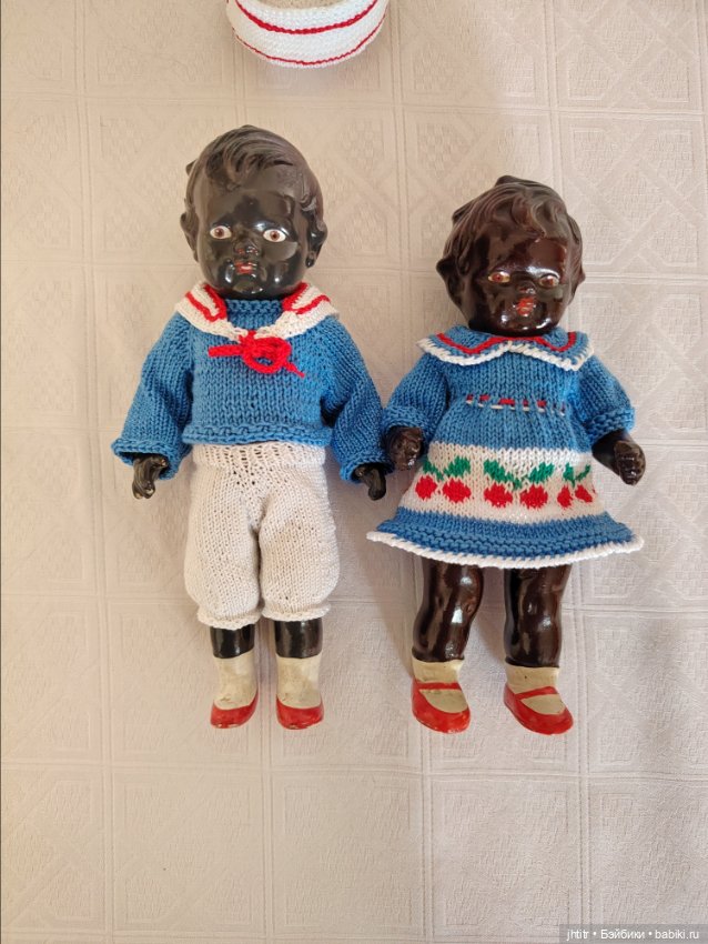Темнокожие куколки ГДР из композита (фото 2)