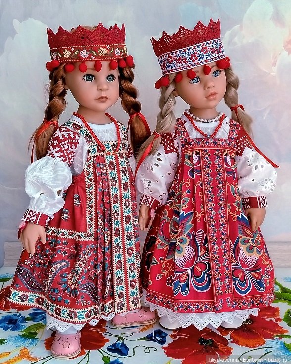 Одежда для ГОТЦ 50 см --Комплекты в русском стиле (фото 3)