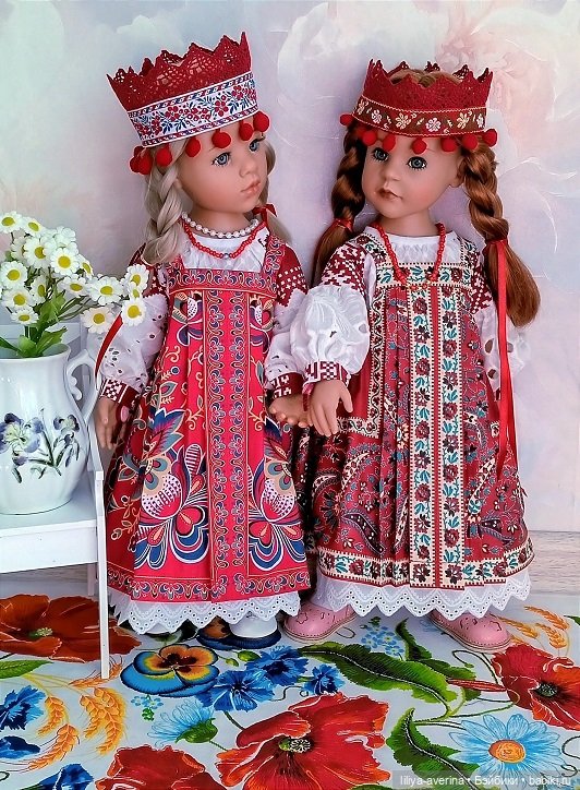 Одежда для ГОТЦ 50 см --Комплекты в русском стиле (фото 4)