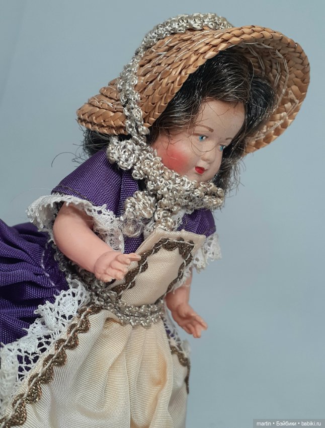 Миниатюрная куколка Petitcollin,9 см.Целлулоид (фото 7)