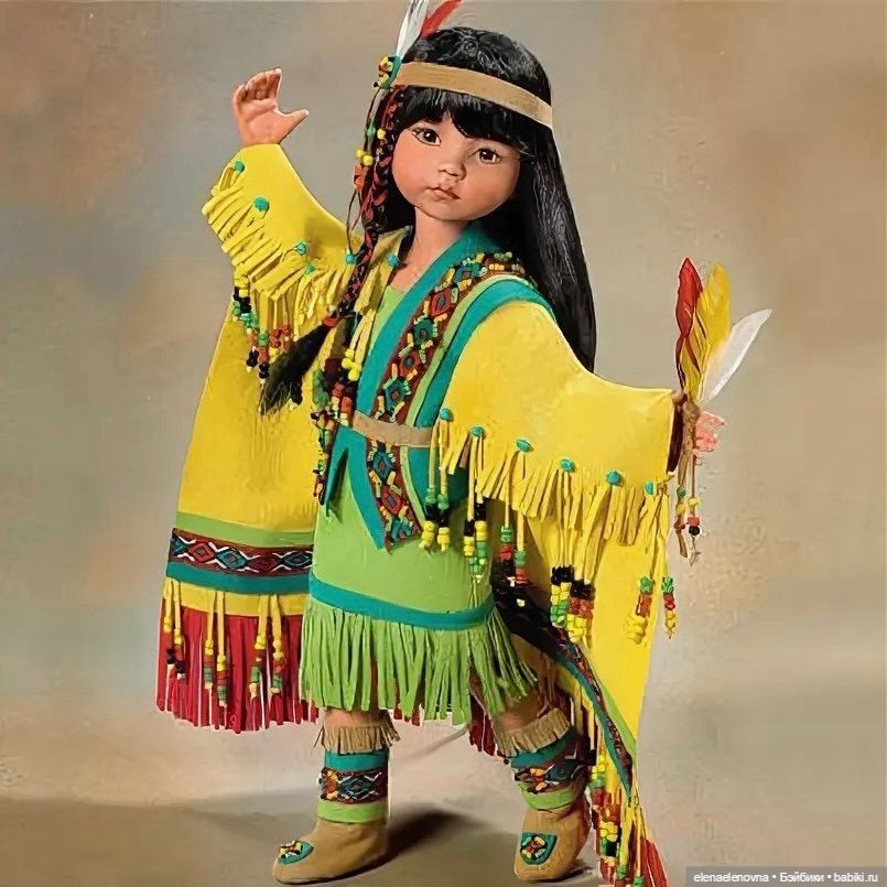 Tiny Fancy Shawl Dancer, Ashton Drake, Dianna Effner
