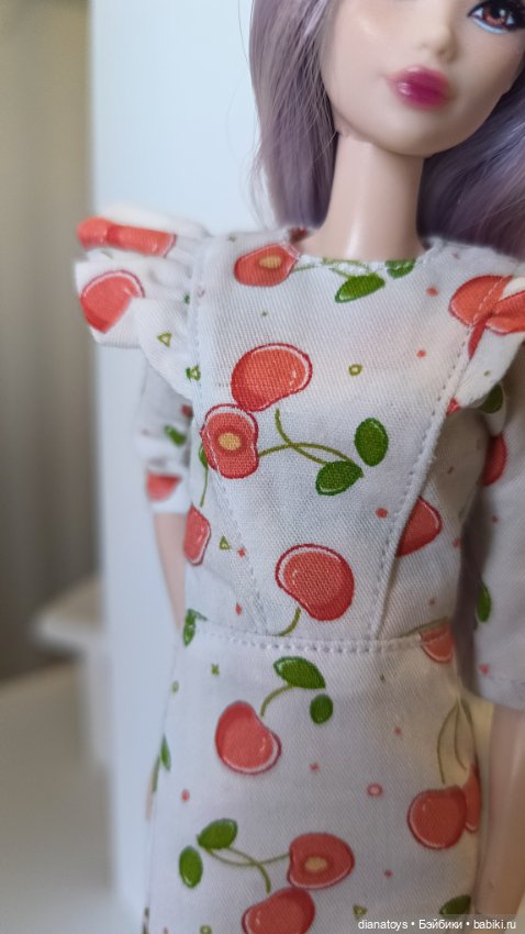 Платье для Барби одежда для кукол формата 1:6 (фото 3)