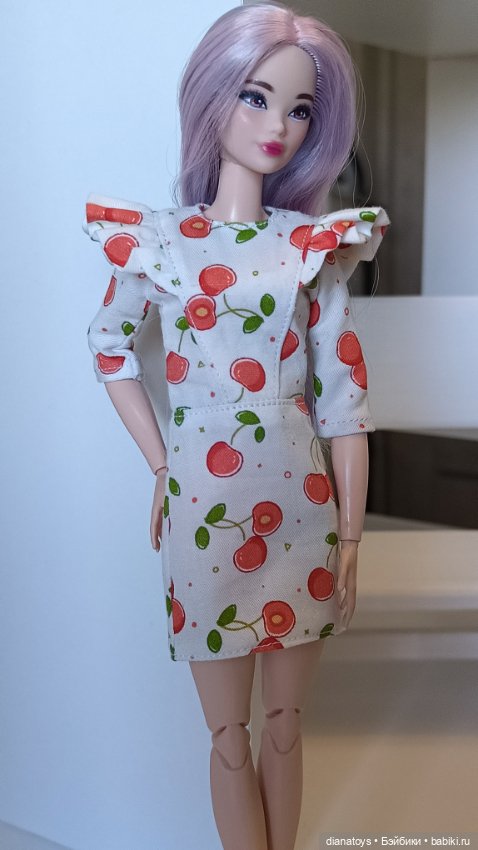 Платье для Барби одежда для кукол формата 1:6 (фото 7)