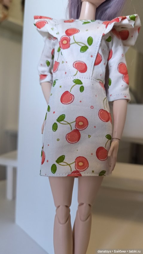Платье для Барби одежда для кукол формата 1:6 (фото 2)