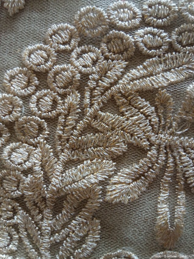 Лот шикарного кружева на сетке для кукольного рукоделия (фото 3)