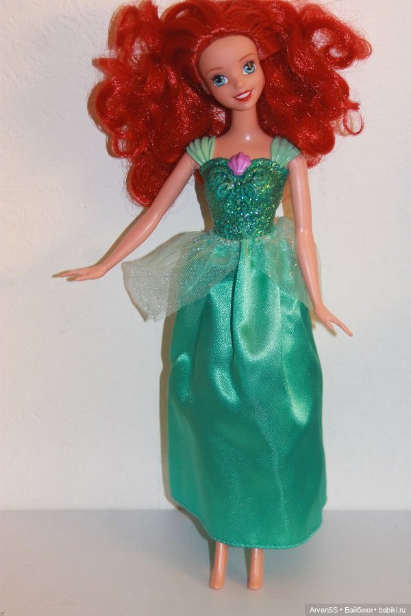 Винтажная диснейка Ariel The Little Mermaid Disney Sparkling Princess Doll Mattel 2012 (фото 7)