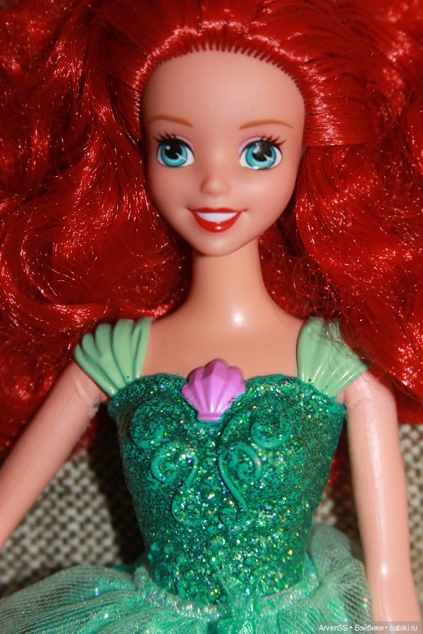 Винтажная диснейка Ariel The Little Mermaid Disney Sparkling Princess Doll Mattel 2012 (фото 2)