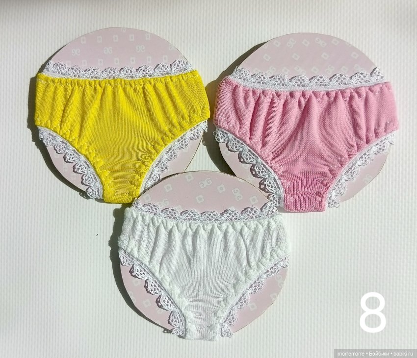 Трусики для куклы Готц Little Kidz. Лот 3 штуки (фото 7)