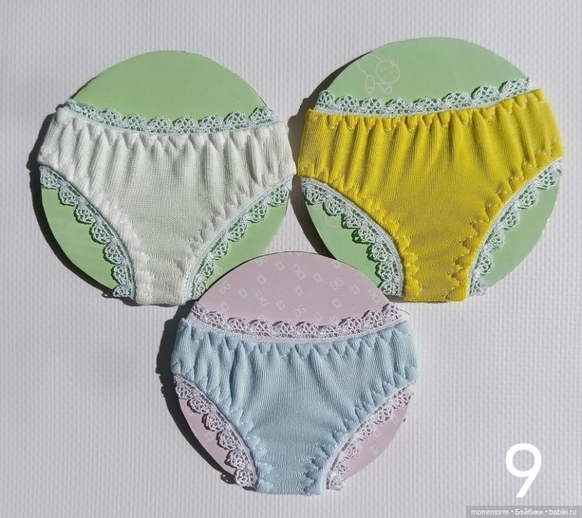 Трусики для куклы Готц Little Kidz. Лот 3 штуки (фото 8)