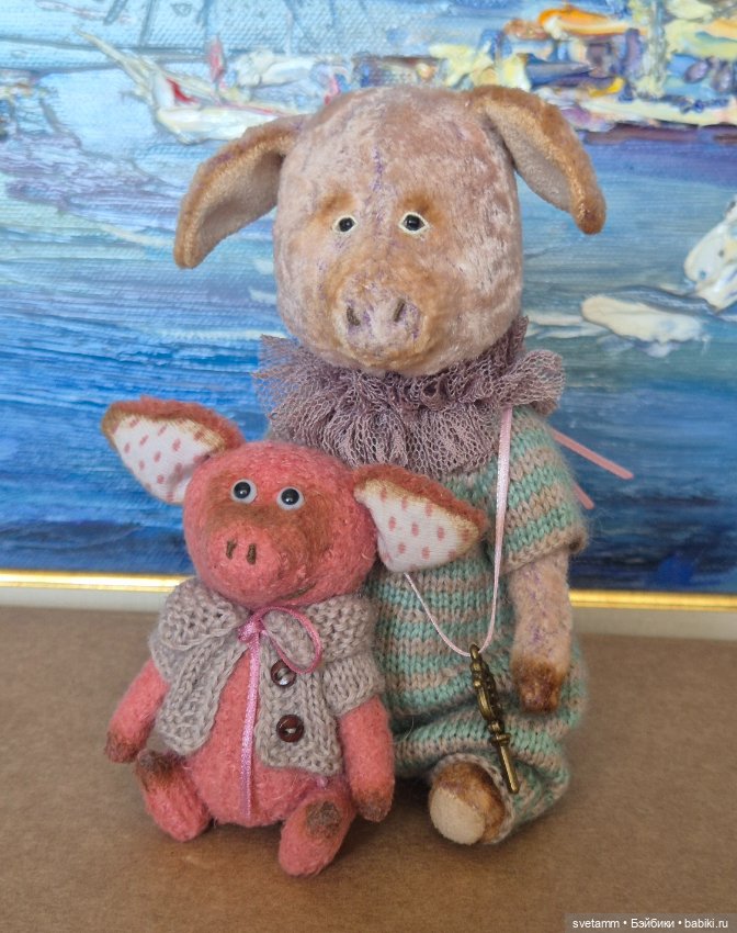 Пара хрюшек от Иры Бабайка