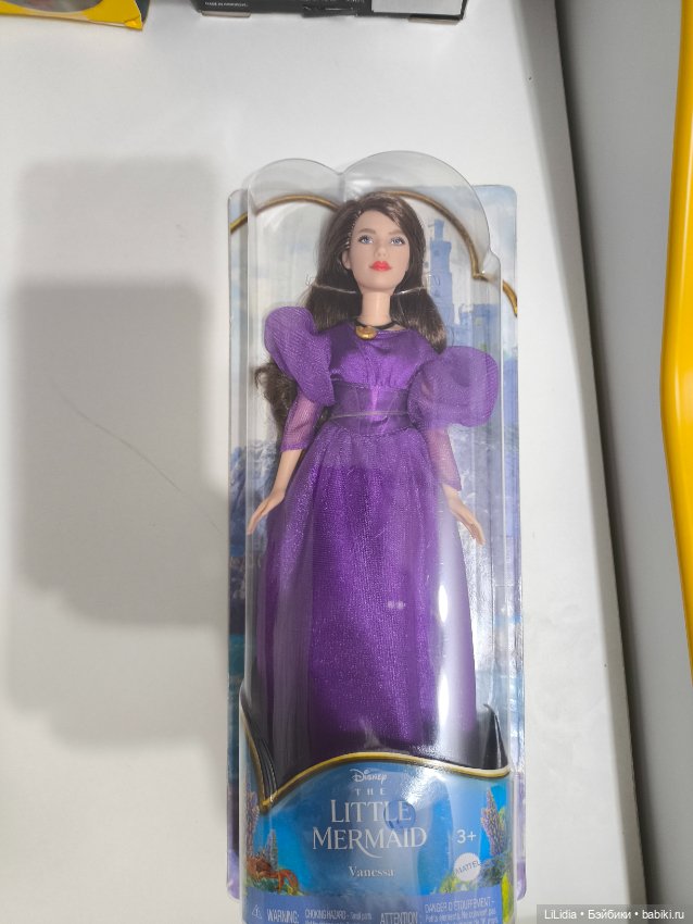 Кукла Mattel Disney 2023 фильм Русалочка Ванесса в фиолетовом платье (фото 3)