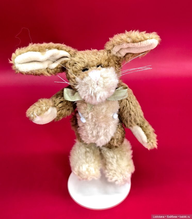 Кролик с зелёным бантом от Boyds Bears Co (фото 6)