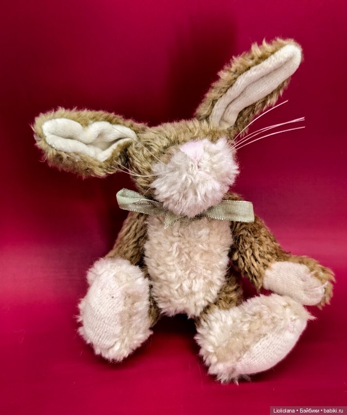 Кролик с зелёным бантом от Boyds Bears Co