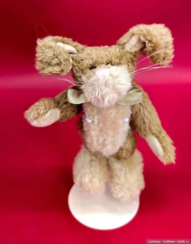 Кролик с зелёным бантом от Boyds Bears Co (фото 8)