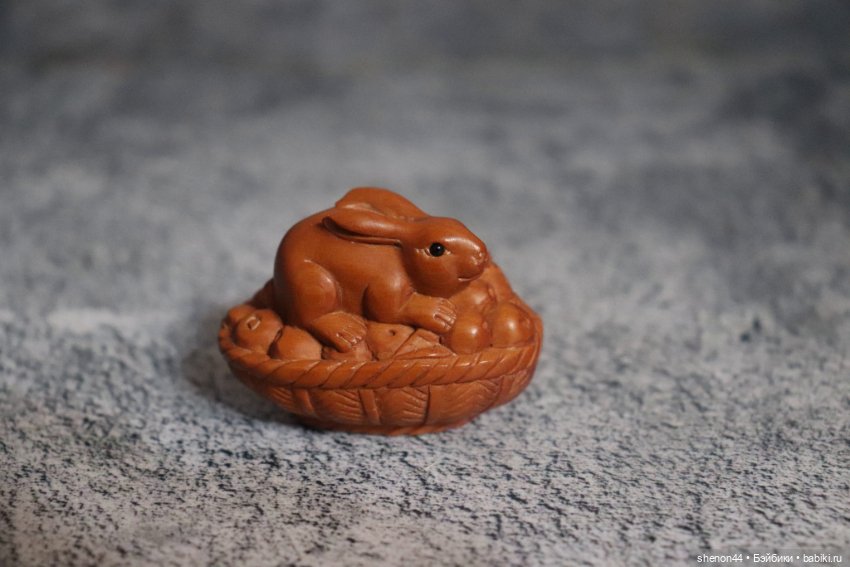 Нэцкэ "Кролик". Винтаж — Винтажные куклы и игрушки детства (фото 2)