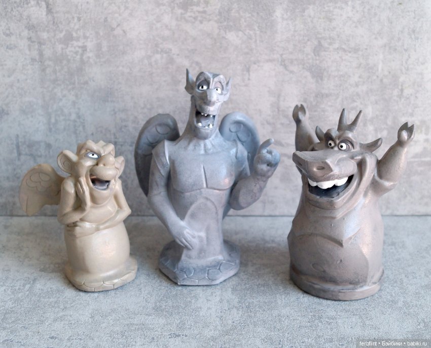 Набор фигурок из м/ф "Горбун из Нотр-Дама" (масштаб 1:6)