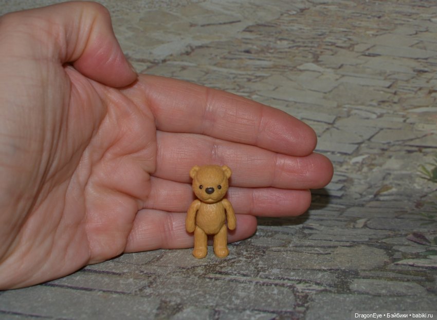 Виниловый мини-мишка SG Rabbit toys в коробочке (фото 5)