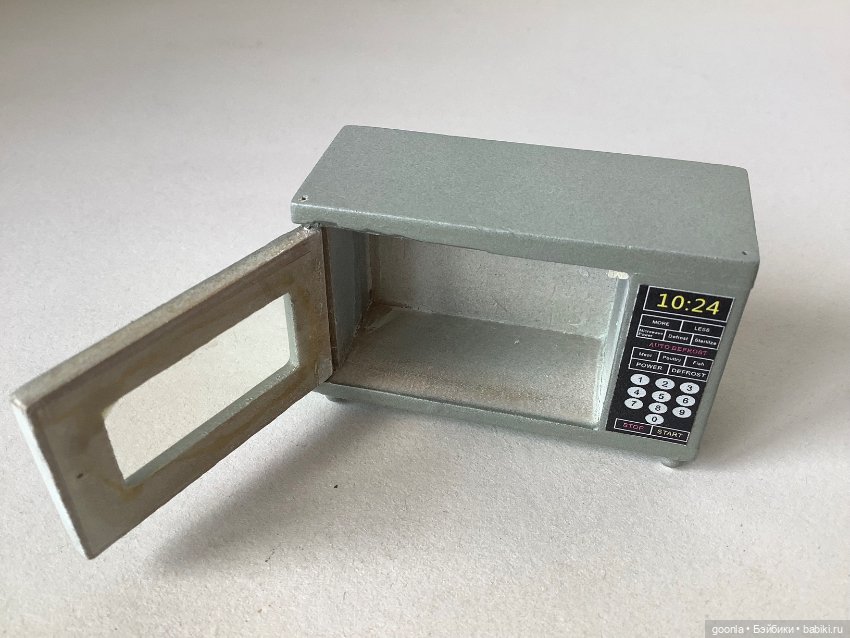 Микроволновка 1:8 - 1:12 — Миниатюра для кукол (фото 5)
