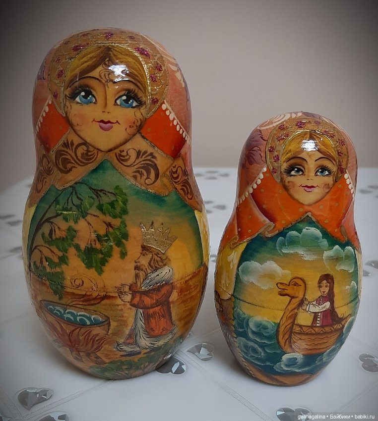 Высокохудожественные старенькие матрёшки (фото 3)