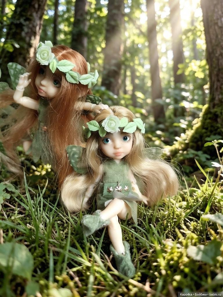 Шарнирная BJD бжд феечка с русыми волосами 8 см (фото 7)