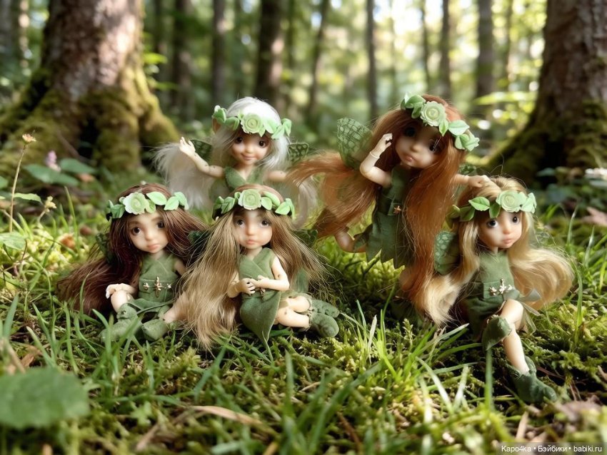 Шарнирная BJD бжд феечка-златовласка 8 см (фото 4)