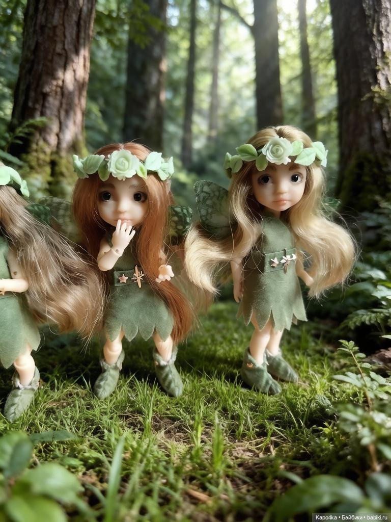 Шарнирная BJD бжд феечка с русыми волосами 8 см (фото 9)