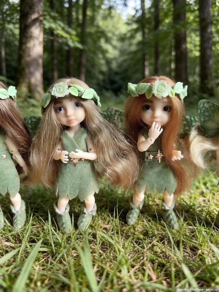 Шарнирная BJD бжд феечка-златовласка 8 см (фото 10)