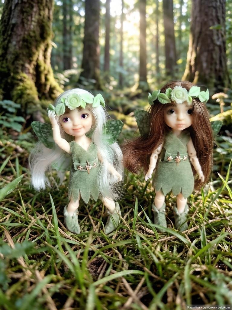 Шарнирная BJD бжд феечка с русыми волосами 8 см