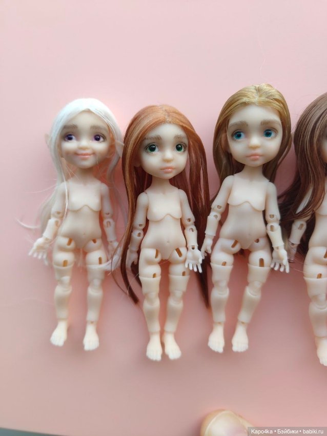 Шарнирная BJD бжд тёмненькая эльфа 8 см