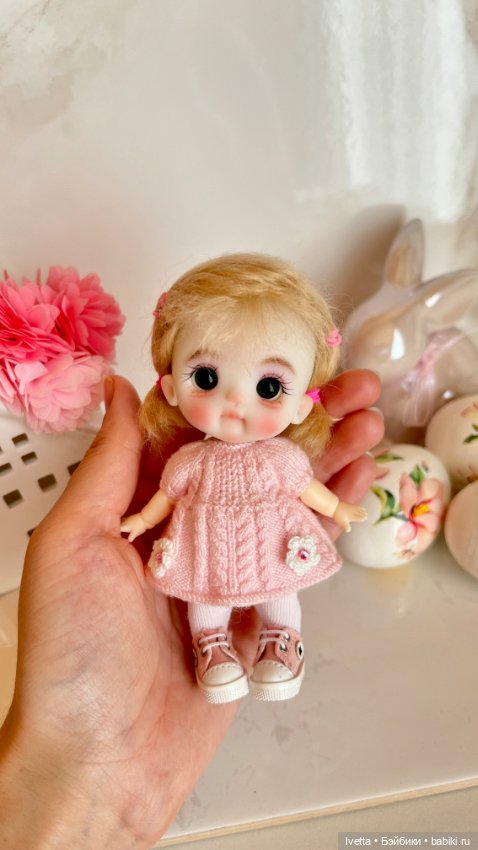Малышка Зайка об11 — Шарнирные куклы (не BJD) (фото 4)