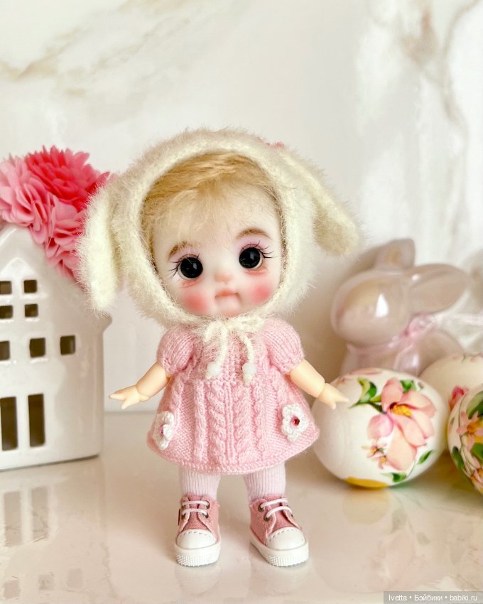 Малышка Зайка об11 — Шарнирные куклы (не BJD) (фото 2)
