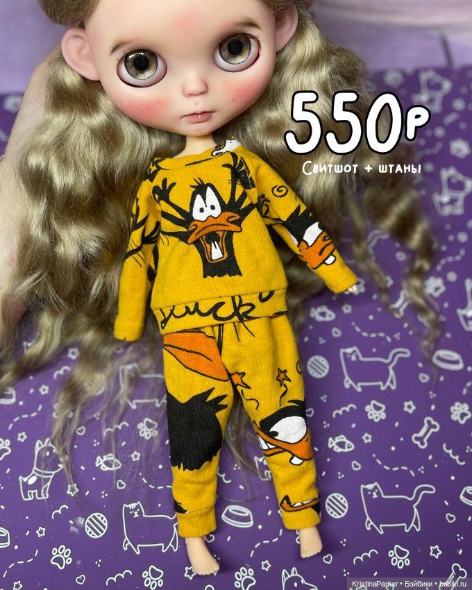 Одежда для кукол Блайз Blythe , ob22, ob24, licca и кукол формат 1/6 (фото 4)