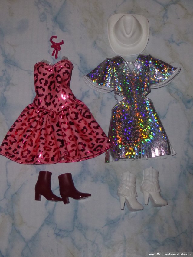 Полные новые аутфиты Барби Barbie Fashionistas новые - лот из двух (фото 4)