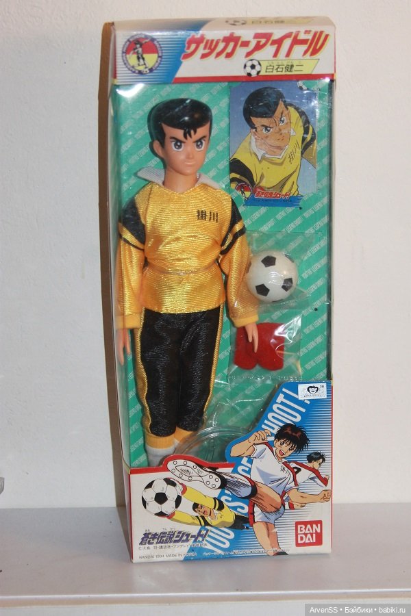 Винтажный Aoki Densetsu Shoot! Kenji Shiraishi от Bandai