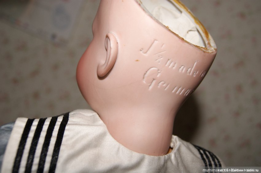 Антикварная ранняя кукла Вильгельмина Kestner литерная серия Long Face. 63 cm (фото 6)