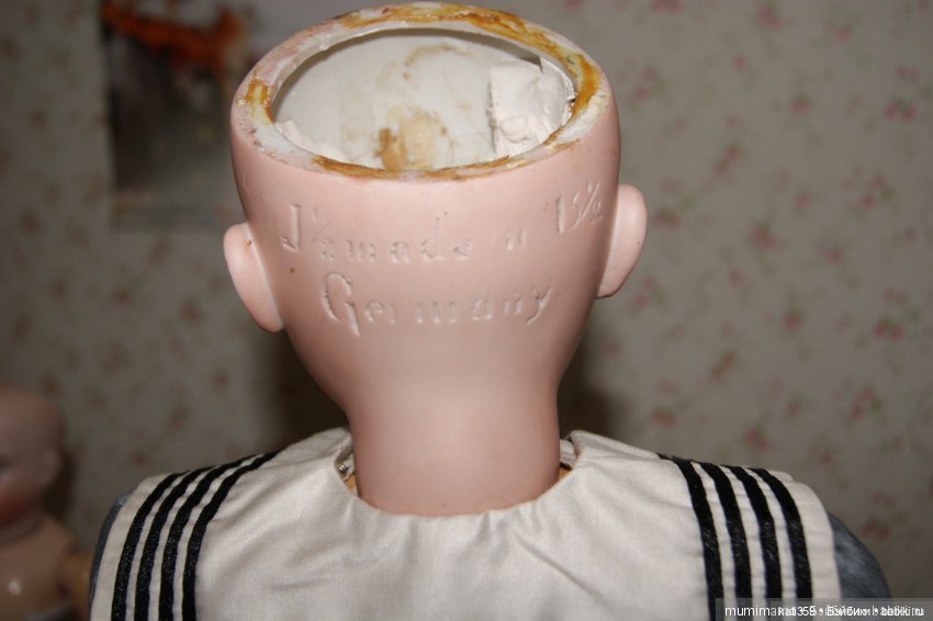 Антикварная ранняя кукла Вильгельмина Kestner литерная серия Long Face. 63 cm (фото 5)