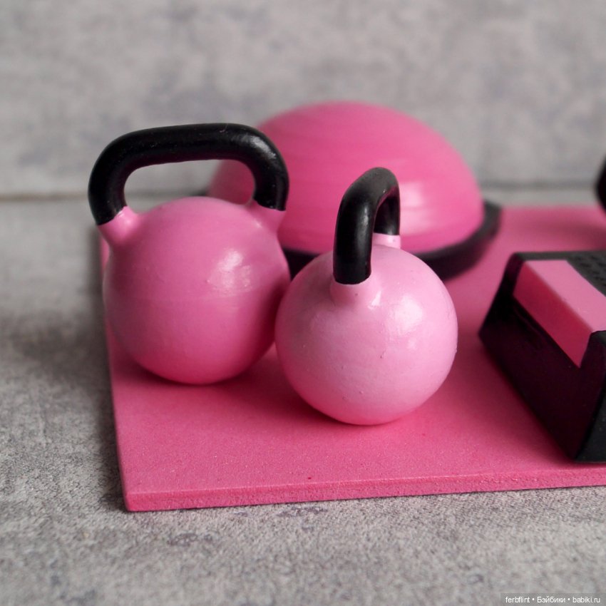 Набор для фитнеса №1 в масштабе 1:6 (фото 3)
