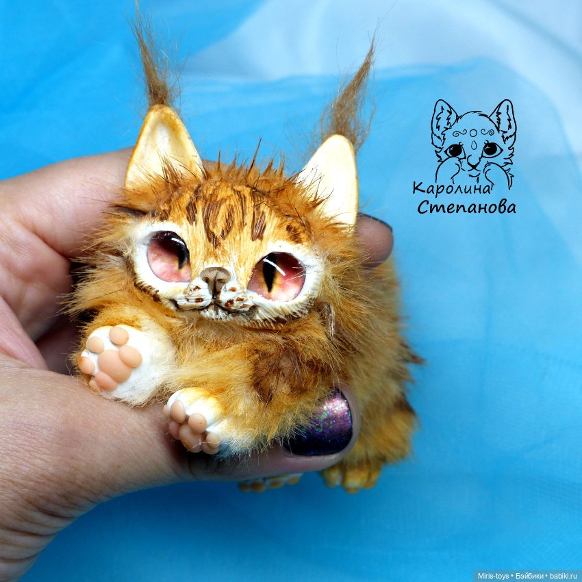 Котенок Мейн-куна — Авторские игрушки (фото 3)
