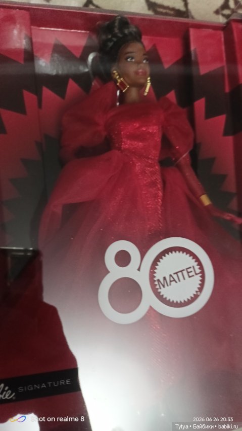 Барби Ruby Red 80-летия Barbie