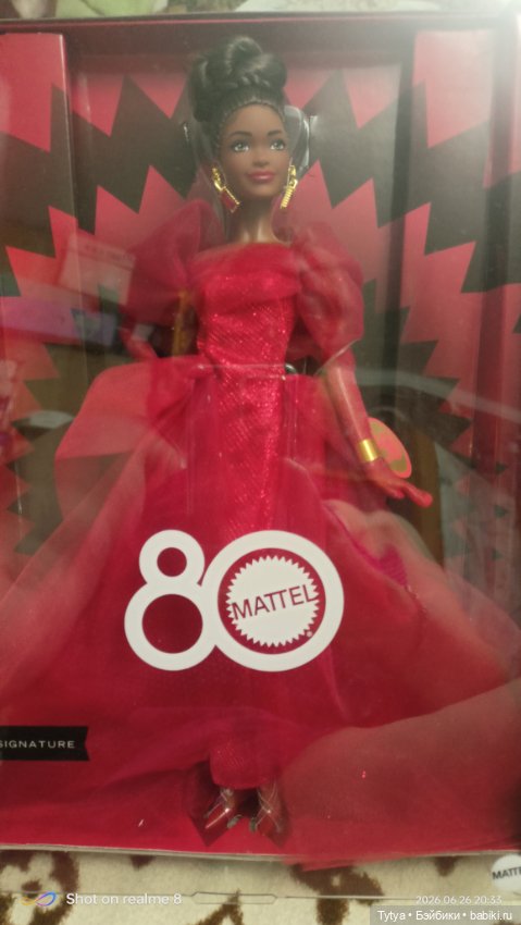 Барби Ruby Red 80-летия Barbie (фото 2)