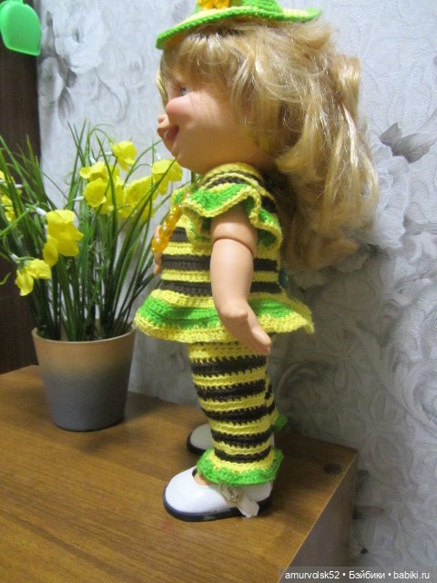 Продам комплект наряда "Пчёлка" для кукол Galoob Baby Face (фото 5)