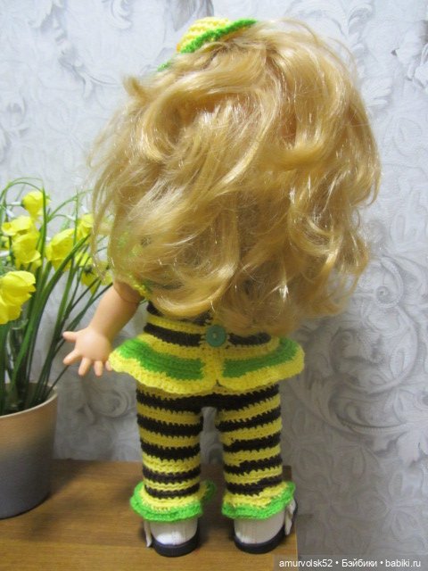 Продам комплект наряда "Пчёлка" для кукол Galoob Baby Face (фото 6)