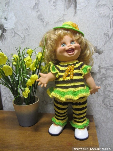 Продам комплект наряда "Пчёлка" для кукол Galoob Baby Face (фото 2)