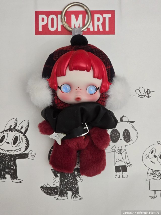 Pop Mart Skullpanda Плюшевый подвес (фото 2)