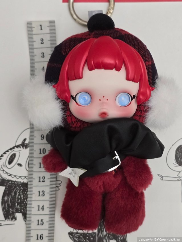 Pop Mart Skullpanda Плюшевый подвес (фото 4)