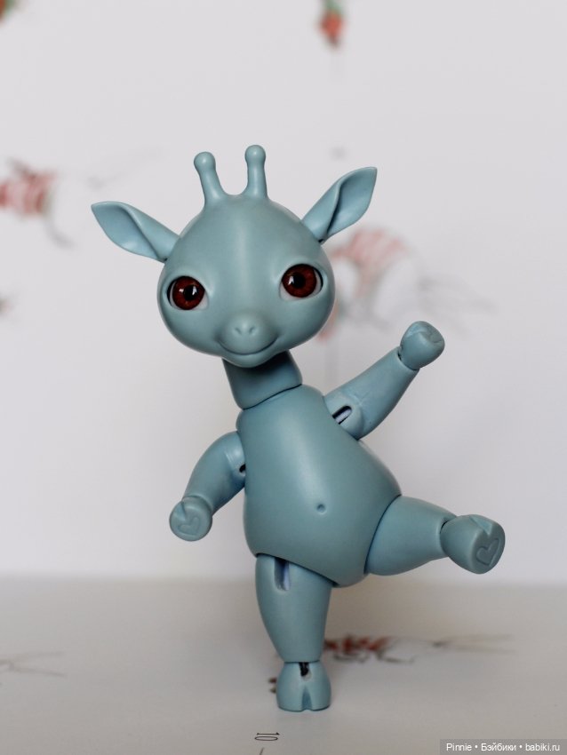 Жирафик Джонатан голубой — Авторские куклы BJD